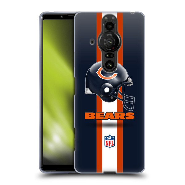 NFL Chicago Bears Logo Helmet Soft Gel Case for Sony Xperia Pro-I
