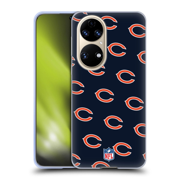 NFL Chicago Bears Artwork Patterns Soft Gel Case for Huawei P50