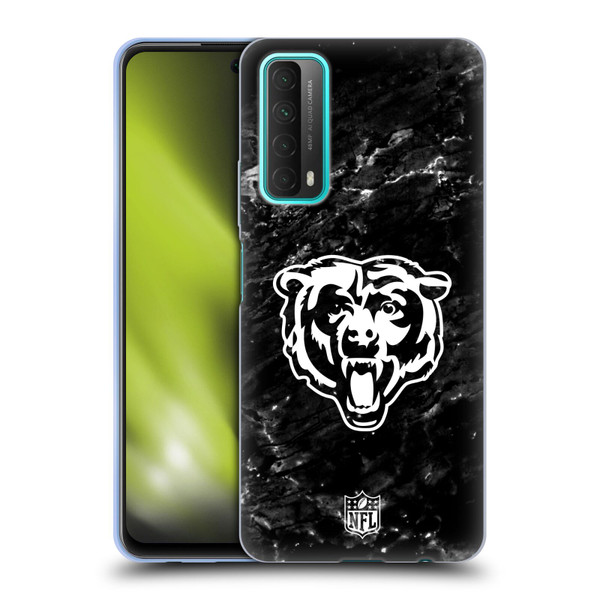 NFL Chicago Bears Artwork Marble Soft Gel Case for Huawei P Smart (2021)