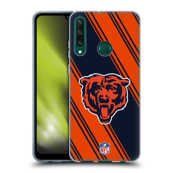 NFL Chicago Bears Artwork Stripes Soft Gel Case for Huawei Y6p