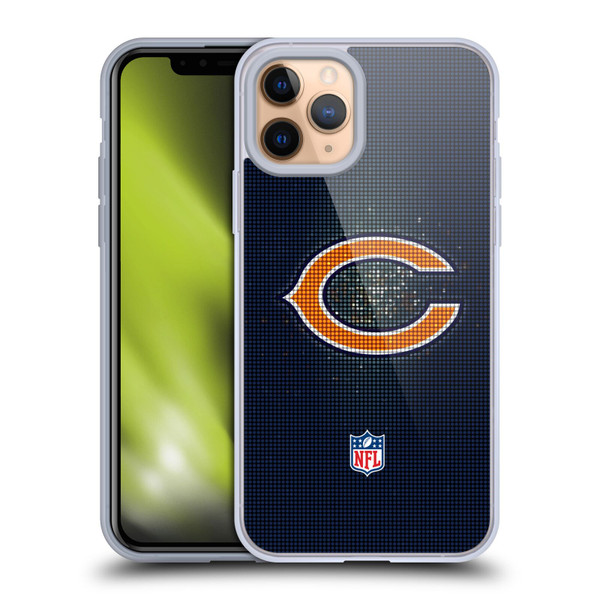 NFL Chicago Bears Artwork LED Soft Gel Case for Apple iPhone 11 Pro