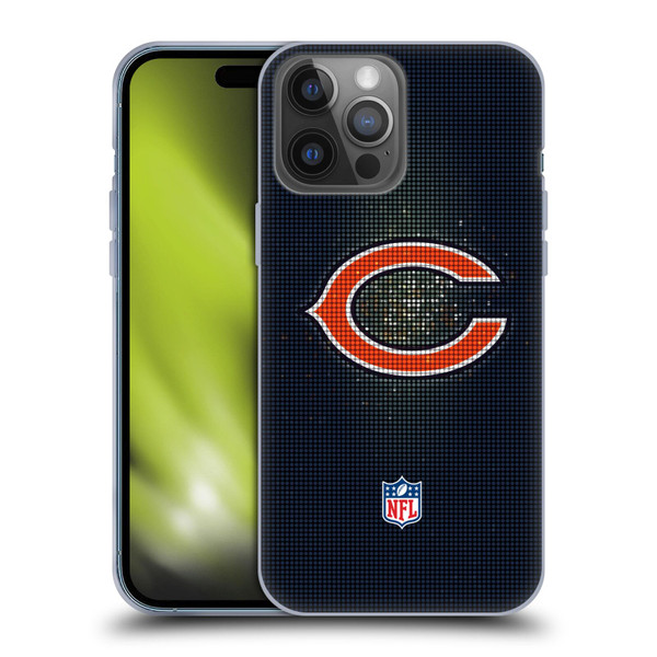 NFL Chicago Bears Artwork LED Soft Gel Case for Apple iPhone 14 Pro Max