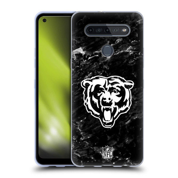 NFL Chicago Bears Artwork Marble Soft Gel Case for LG K51S