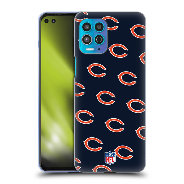 NFL Chicago Bears Artwork Patterns Soft Gel Case for Motorola Moto G100