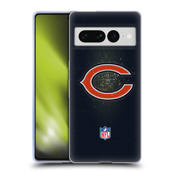NFL Chicago Bears Artwork LED Soft Gel Case for Google Pixel 7 Pro