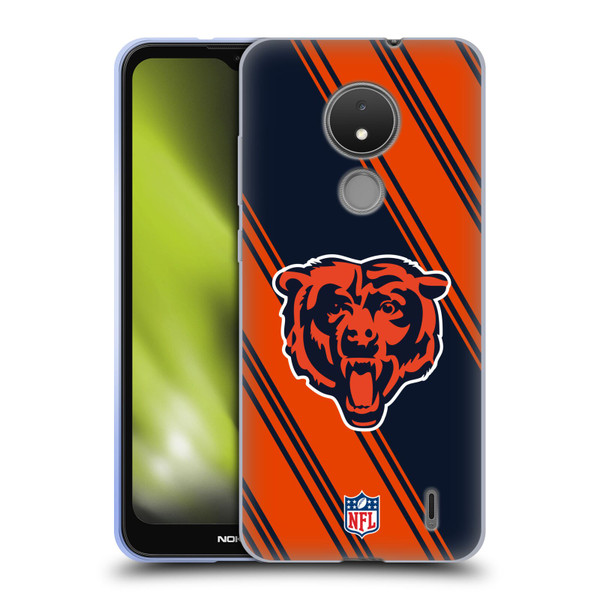 NFL Chicago Bears Artwork Stripes Soft Gel Case for Nokia C21