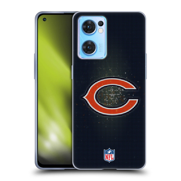 NFL Chicago Bears Artwork LED Soft Gel Case for OPPO Reno7 5G / Find X5 Lite