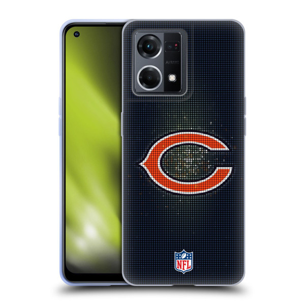 NFL Chicago Bears Artwork LED Soft Gel Case for OPPO Reno8 4G