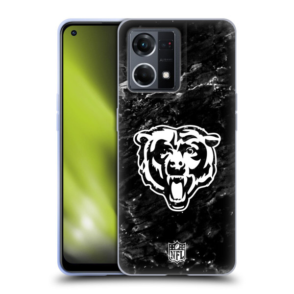 NFL Chicago Bears Artwork Marble Soft Gel Case for OPPO Reno8 4G