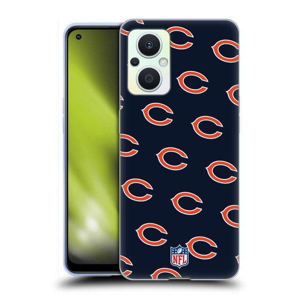 NFL Chicago Bears Artwork Patterns Soft Gel Case for OPPO Reno8 Lite