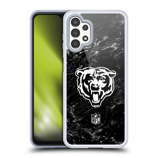 NFL Chicago Bears Artwork Marble Soft Gel Case for Samsung Galaxy A13 (2022)