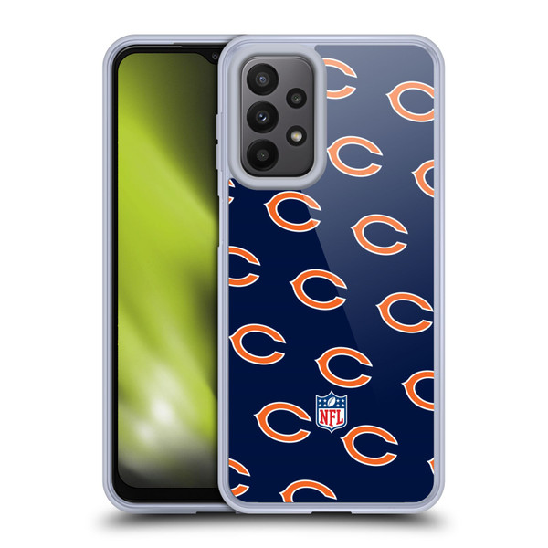 NFL Chicago Bears Artwork Patterns Soft Gel Case for Samsung Galaxy A23 / 5G (2022)