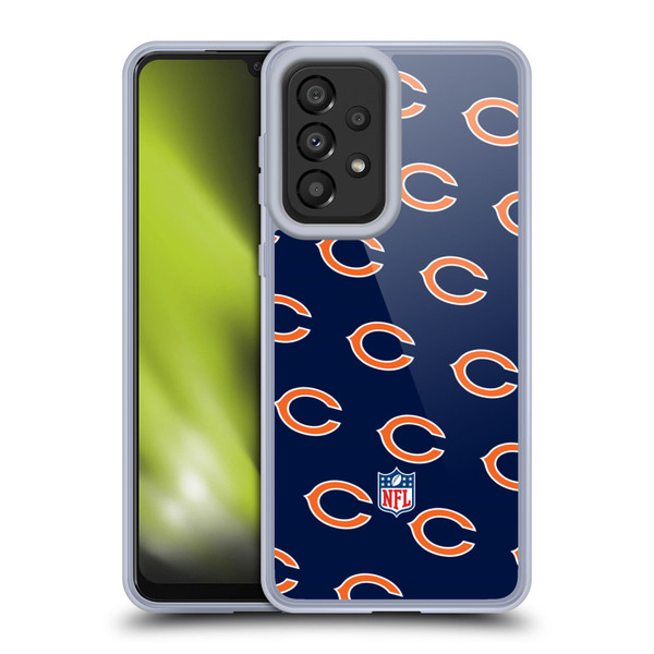 NFL Chicago Bears Artwork Patterns Soft Gel Case for Samsung Galaxy A33 5G (2022)