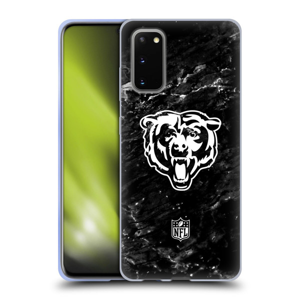 NFL Chicago Bears Artwork Marble Soft Gel Case for Samsung Galaxy S20 / S20 5G