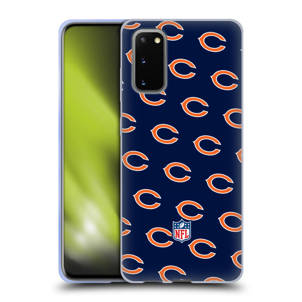 NFL Chicago Bears Artwork Patterns Soft Gel Case for Samsung Galaxy S20 / S20 5G