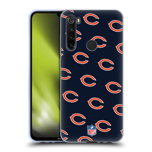 NFL Chicago Bears Artwork Patterns Soft Gel Case for Xiaomi Redmi Note 8T
