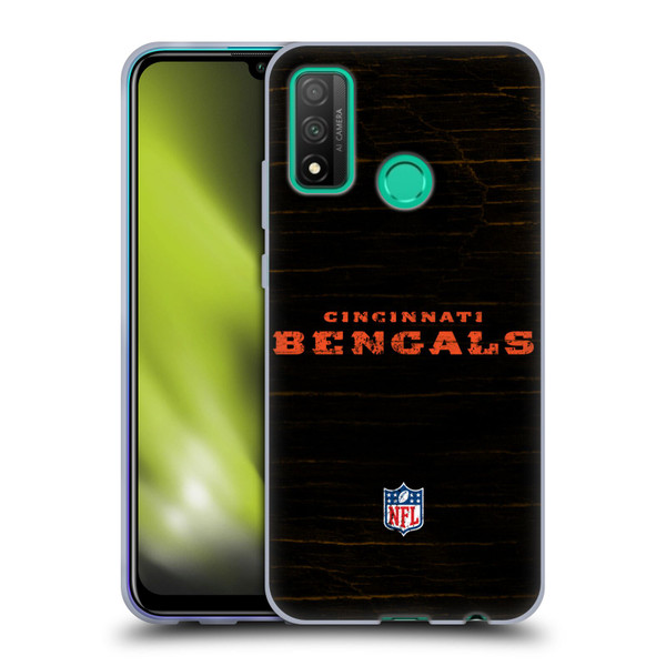 NFL Cincinnati Bengals Logo Distressed Look Soft Gel Case for Huawei P Smart (2020)