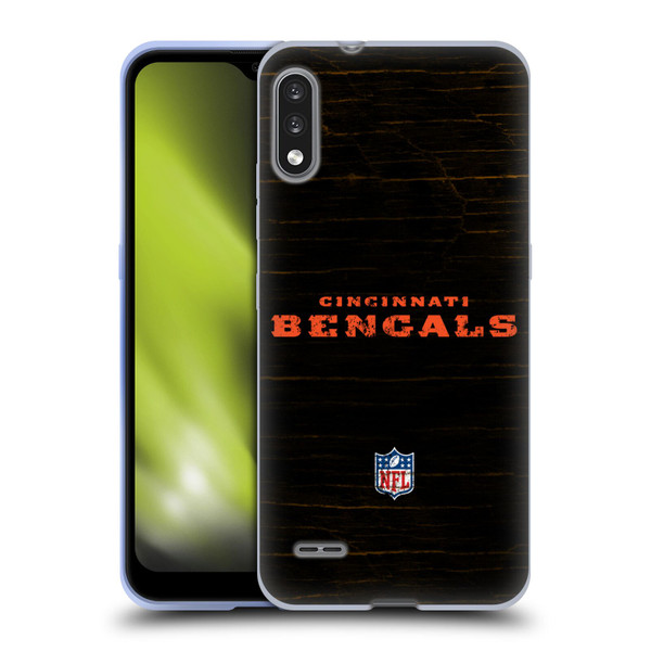 NFL Cincinnati Bengals Logo Distressed Look Soft Gel Case for LG K22