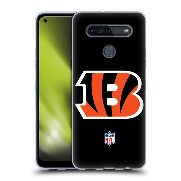 NFL Cincinnati Bengals Logo Plain Soft Gel Case for LG K51S