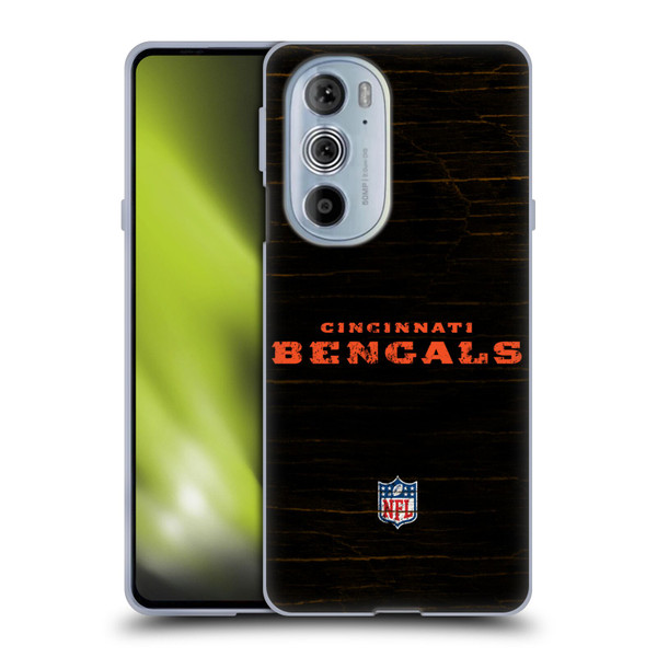 NFL Cincinnati Bengals Logo Distressed Look Soft Gel Case for Motorola Edge X30