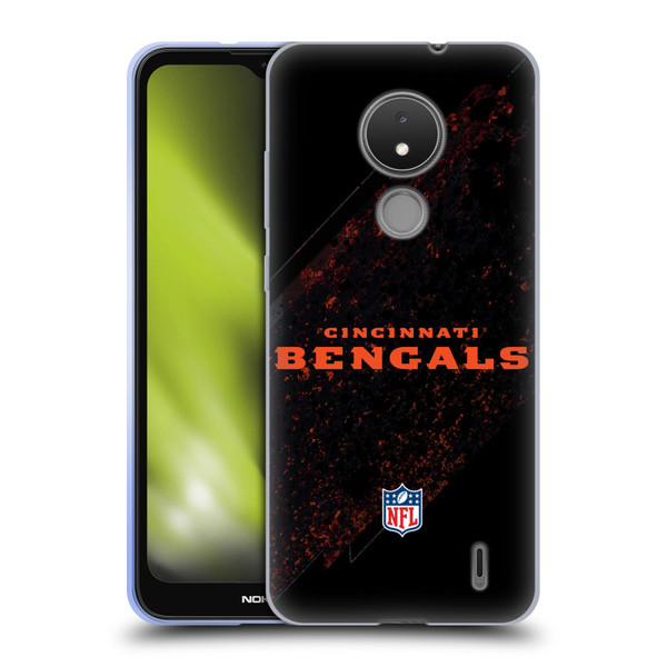 NFL Cincinnati Bengals Logo Blur Soft Gel Case for Nokia C21