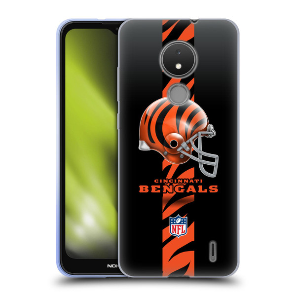 NFL Cincinnati Bengals Logo Helmet Soft Gel Case for Nokia C21
