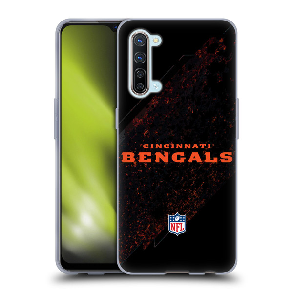 NFL Cincinnati Bengals Logo Blur Soft Gel Case for OPPO Find X2 Lite 5G