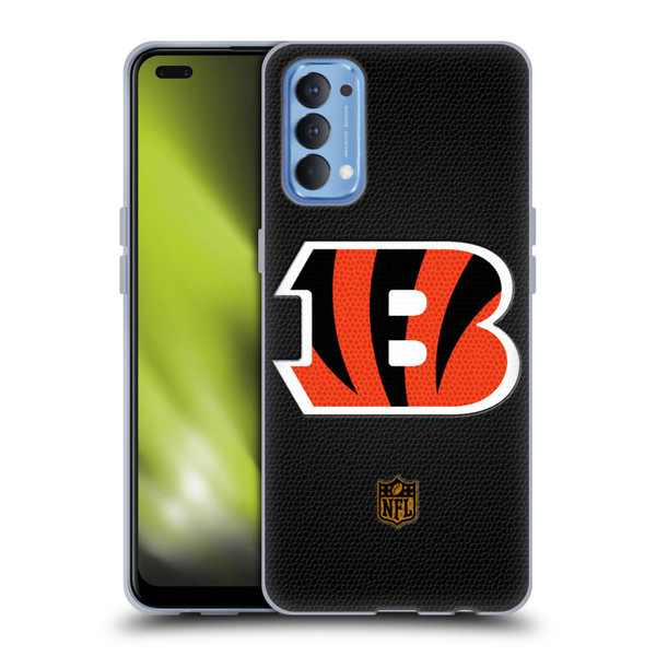 NFL Cincinnati Bengals Logo Football Soft Gel Case for OPPO Reno 4 5G