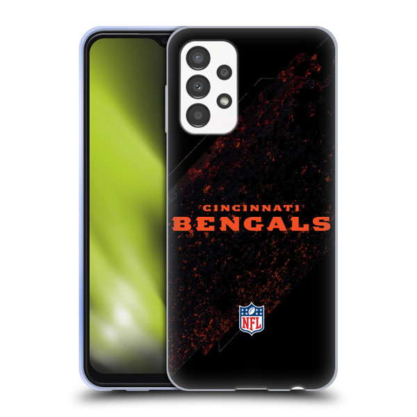 NFL Cincinnati Bengals Logo Blur Soft Gel Case for Samsung Galaxy A13 (2022)