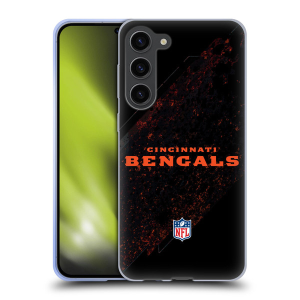 NFL Cincinnati Bengals Logo Blur Soft Gel Case for Samsung Galaxy S23+ 5G