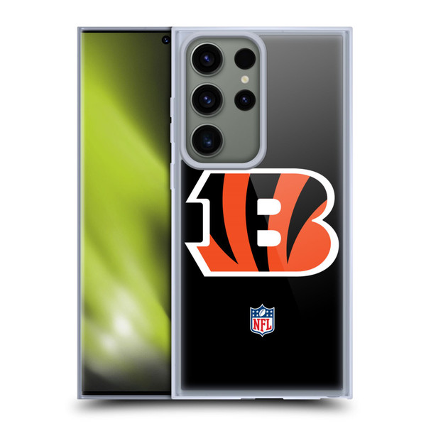 NFL Cincinnati Bengals Logo Plain Soft Gel Case for Samsung Galaxy S23 Ultra 5G