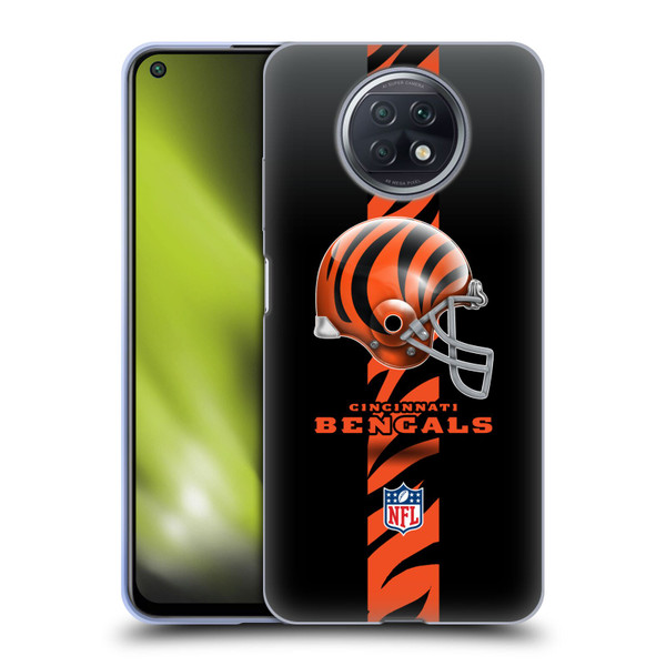 NFL Cincinnati Bengals Logo Helmet Soft Gel Case for Xiaomi Redmi Note 9T 5G