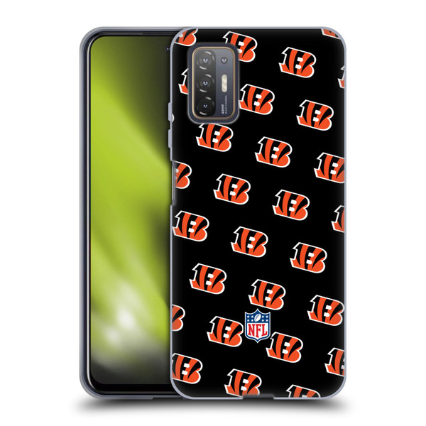 NFL Cincinnati Bengals Artwork Patterns Soft Gel Case for HTC Desire 21 Pro 5G