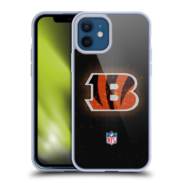 NFL Cincinnati Bengals Artwork LED Soft Gel Case for Apple iPhone 12 / iPhone 12 Pro