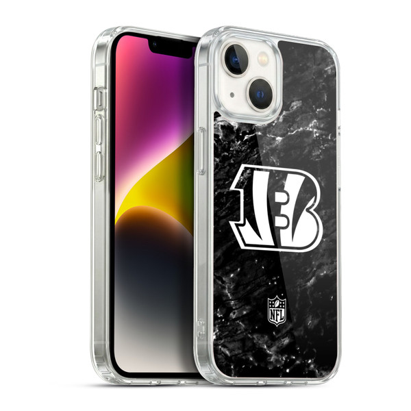 NFL Cincinnati Bengals Artwork Marble Soft Gel Case for Apple iPhone 14