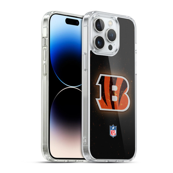 NFL Cincinnati Bengals Artwork LED Soft Gel Case for Apple iPhone 14 Pro Max & MagSafe