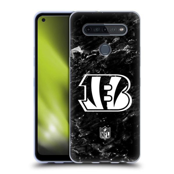 NFL Cincinnati Bengals Artwork Marble Soft Gel Case for LG K51S