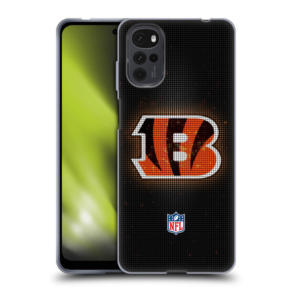 NFL Cincinnati Bengals Artwork LED Soft Gel Case for Motorola Moto G22