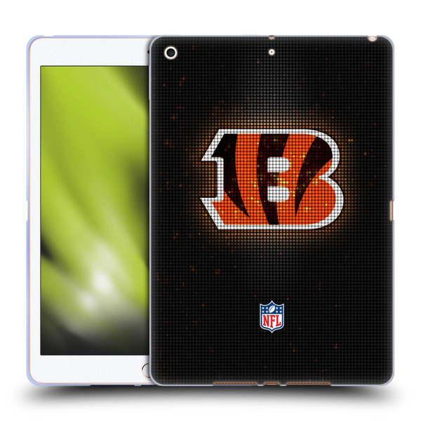 NFL Cincinnati Bengals Artwork LED Soft Gel Case for Apple iPad 10.2 2019/2020/2021
