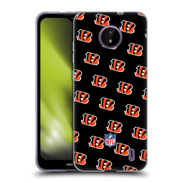 NFL Cincinnati Bengals Artwork Patterns Soft Gel Case for Nokia C10 / C20