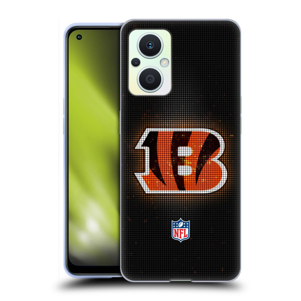 NFL Cincinnati Bengals Artwork LED Soft Gel Case for OPPO Reno8 Lite