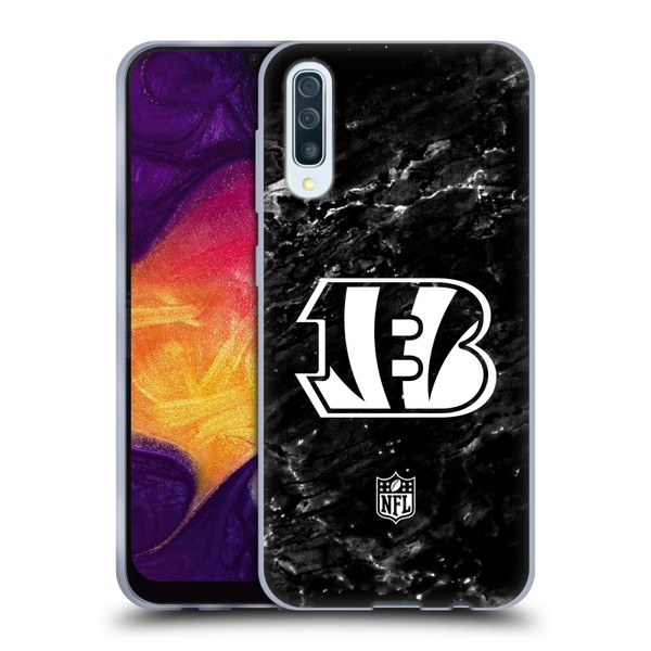 NFL Cincinnati Bengals Artwork Marble Soft Gel Case for Samsung Galaxy A50/A30s (2019)