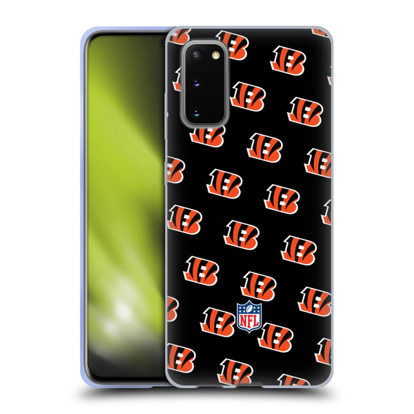 NFL Cincinnati Bengals Artwork Patterns Soft Gel Case for Samsung Galaxy S20 / S20 5G