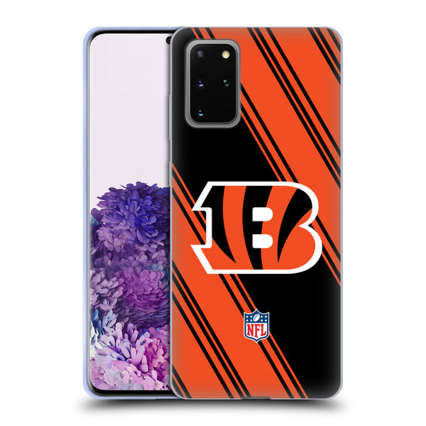 NFL Cincinnati Bengals Artwork Stripes Soft Gel Case for Samsung Galaxy S20+ / S20+ 5G