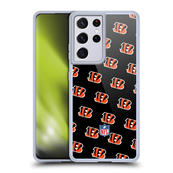 NFL Cincinnati Bengals Artwork Patterns Soft Gel Case for Samsung Galaxy S21 Ultra 5G