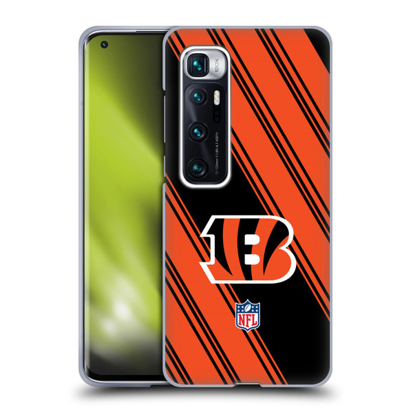 NFL Cincinnati Bengals Artwork Stripes Soft Gel Case for Xiaomi Mi 10 Ultra 5G