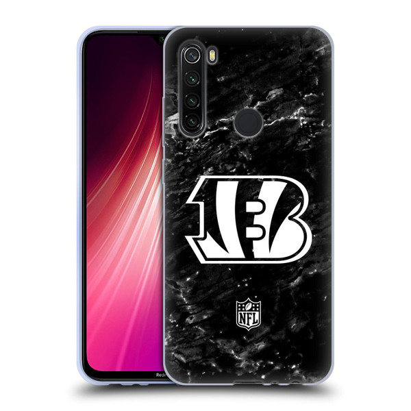 NFL Cincinnati Bengals Artwork Marble Soft Gel Case for Xiaomi Redmi Note 8T