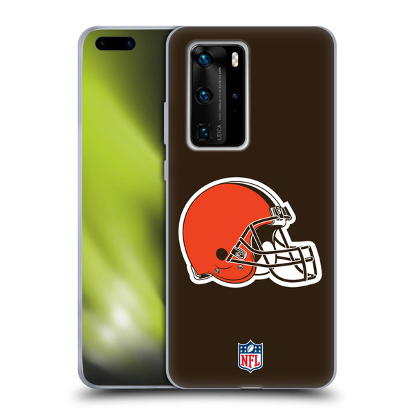 NFL Cleveland Browns Logo Plain Soft Gel Case for Huawei P40 Pro / P40 Pro Plus 5G