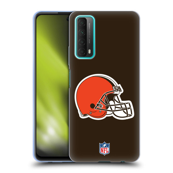 NFL Cleveland Browns Logo Plain Soft Gel Case for Huawei P Smart (2021)