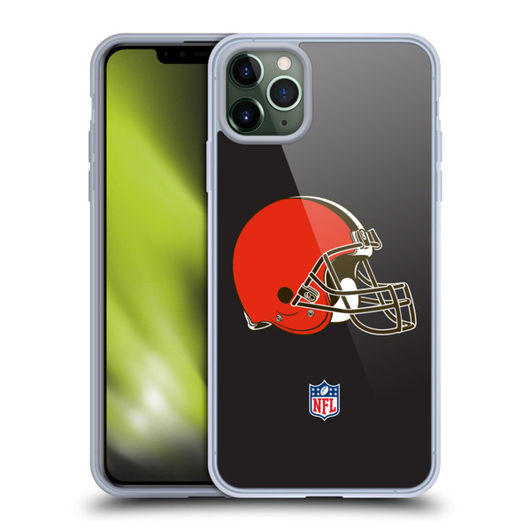 NFL Cleveland Browns Logo Plain Soft Gel Case for Apple iPhone 11 Pro Max